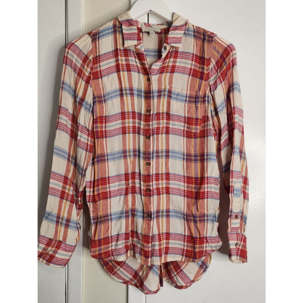 Lucky Brand Plaid Button Down Shirt